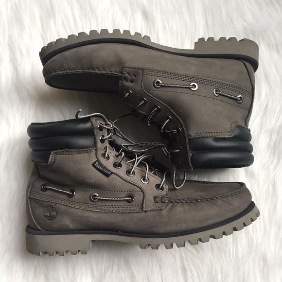 mens gray timberland boots